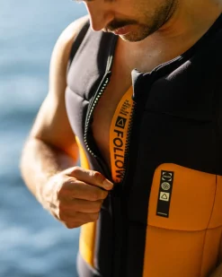 Follow Global Men's Jacket - Black/Orange