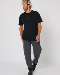 Follow Stitched Tee - Black