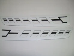 Nautique DECAL TRANSOM VENT CHROMAX WHITE CHROME 4.3 X 23.32 - 170288