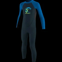 O'Neill Toddler Reactor II 2mm Back Zip Full Wetsuit - Black/Ocean/Slate